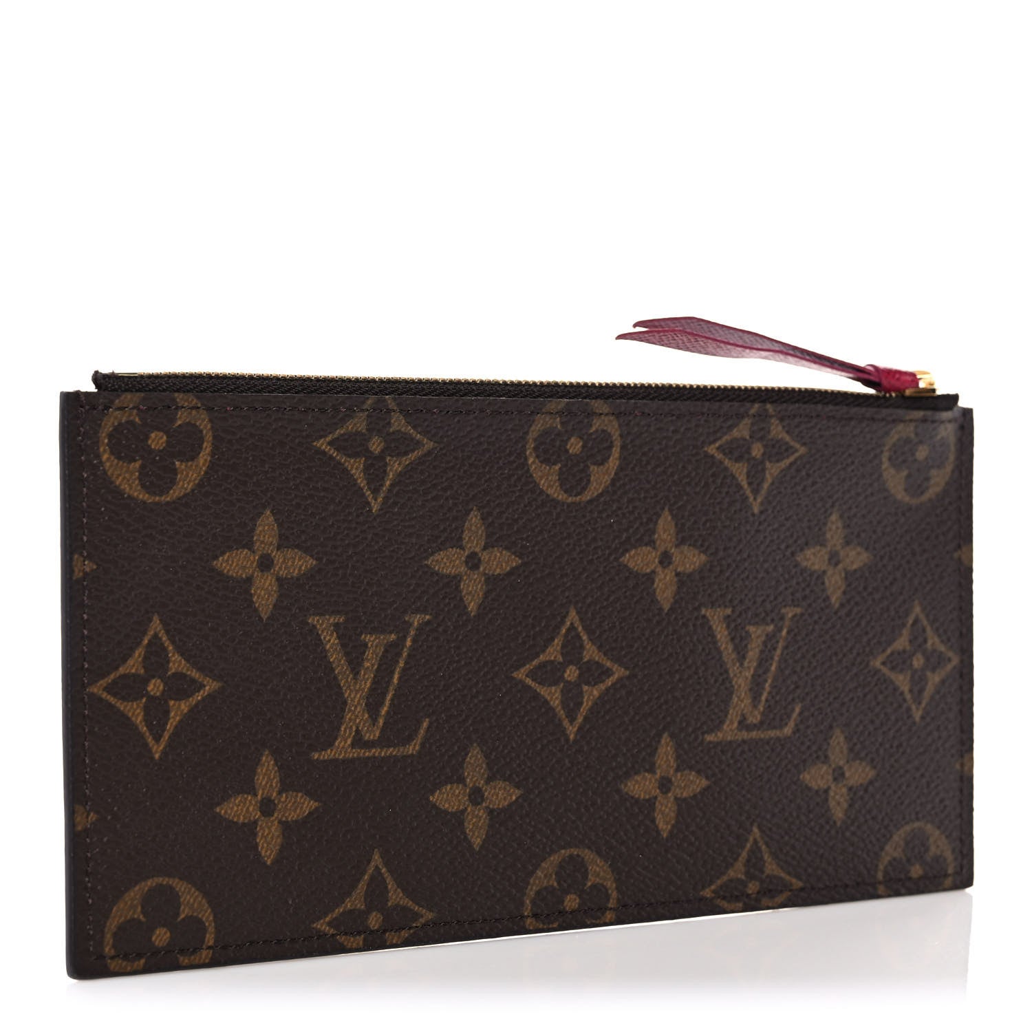 Louis Vuitton Monogram Felicie Chain Wallet Zippered Insert Fuchsia 3 of 7