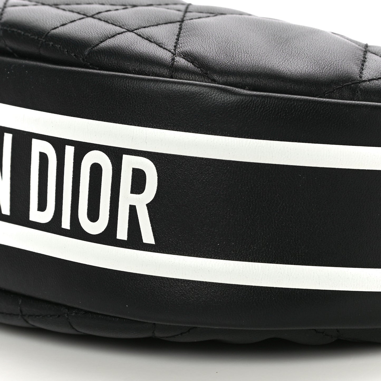 Lambskin Cannage Small Dior Vibe Hobo Bag Black