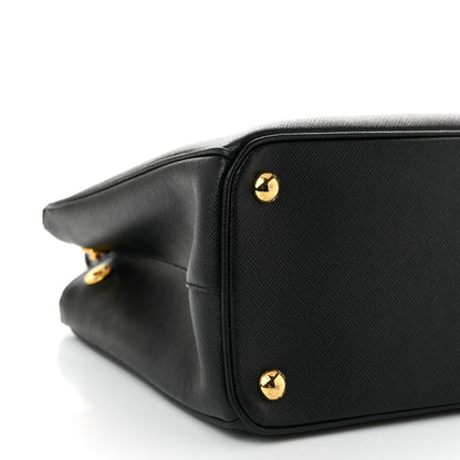 Prada Saffiano Medium Galleria Double Zip Tote Black 9 of 10