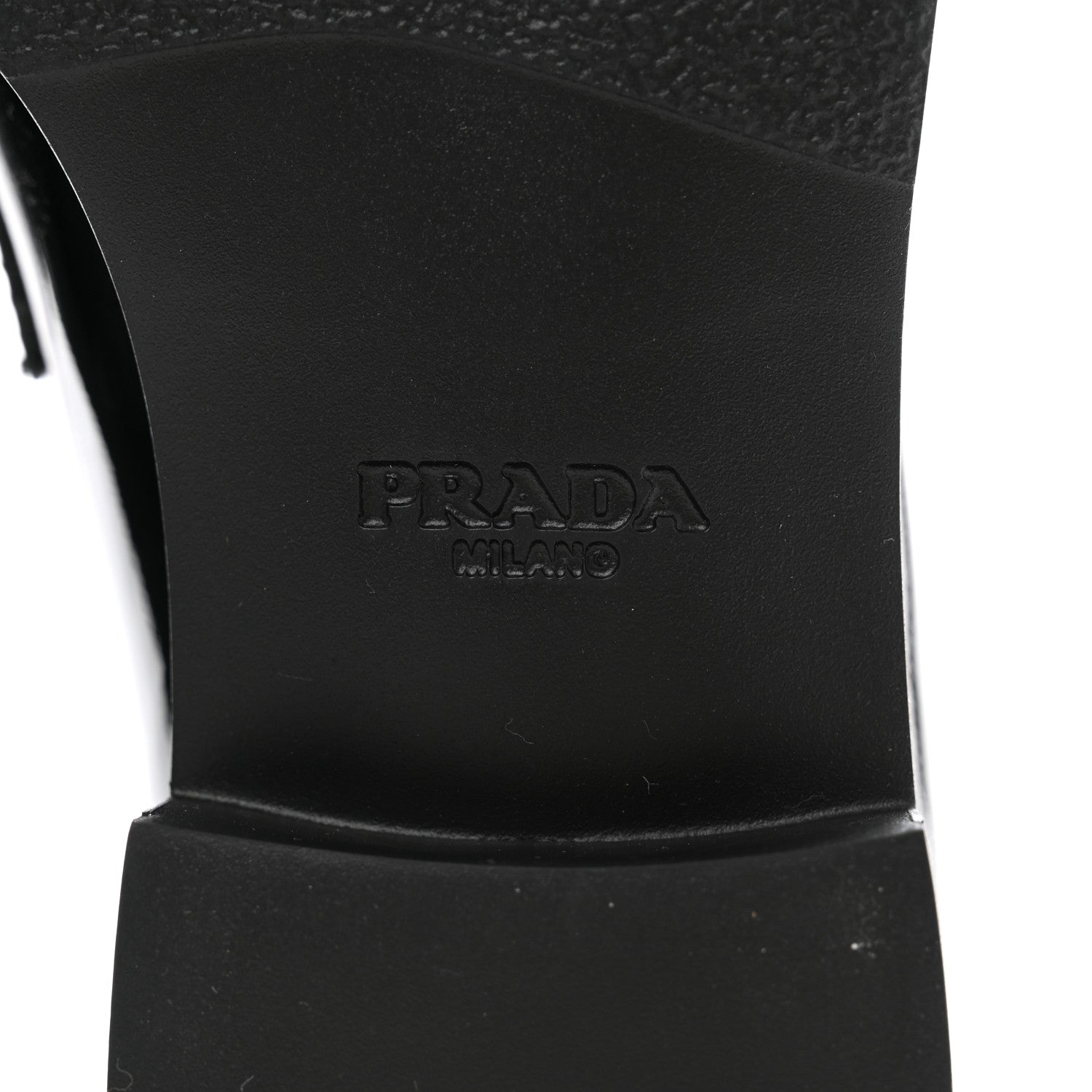 Prada Vernice Triangle 25mm Loafers 35 Black 8 of 8
