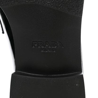 Prada Vernice Triangle 25mm Loafers 35 Black 8 of 8