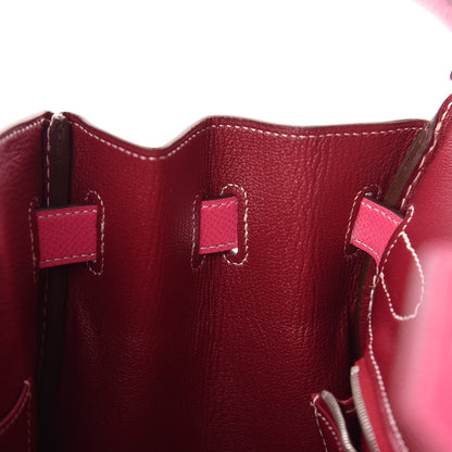 Hermes Epsom Candy Birkin 30 Rose Tyrien Rubis 25 of 31