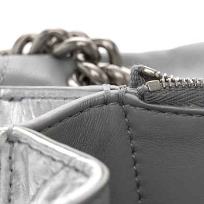Balenciaga Crushed Calfskin Quilted Small Crush Chain Bag Silver 13 of 13
