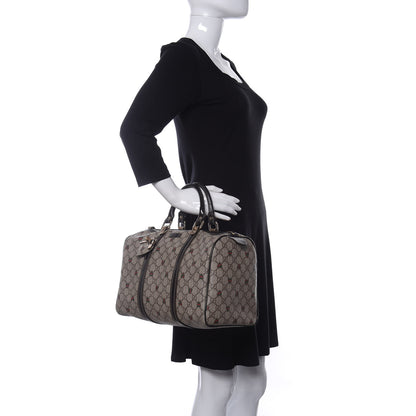 Gucci GG Plus Monogram Hearts Medium Joy Boston Dark Brown 2 of 15