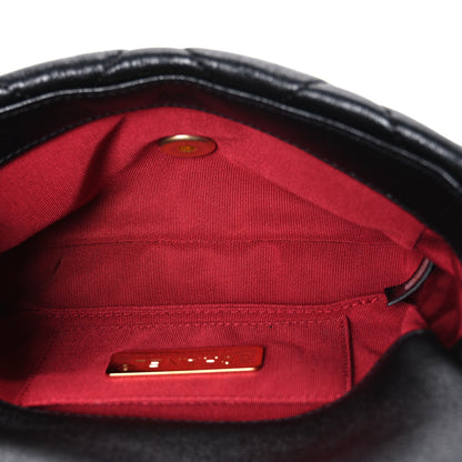 Chanel Goatskin Quilted Chanel 19 Waist Bag Black 5 of 10