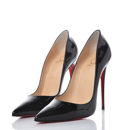 Christian Louboutin Patent So Kate 120 Pumps 38 Black 3 of 9