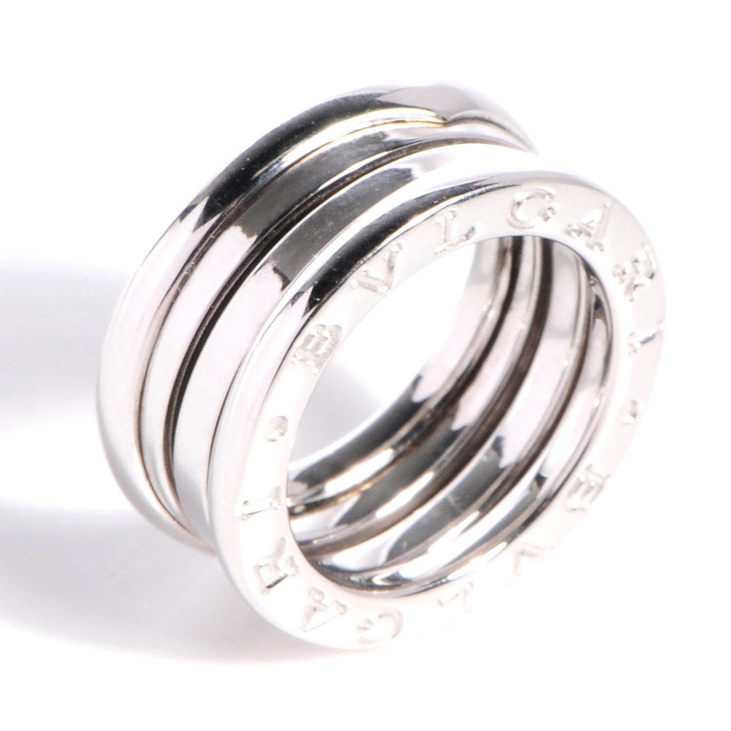 18K White Gold B.Zero1 Three-Band Ring 47 4