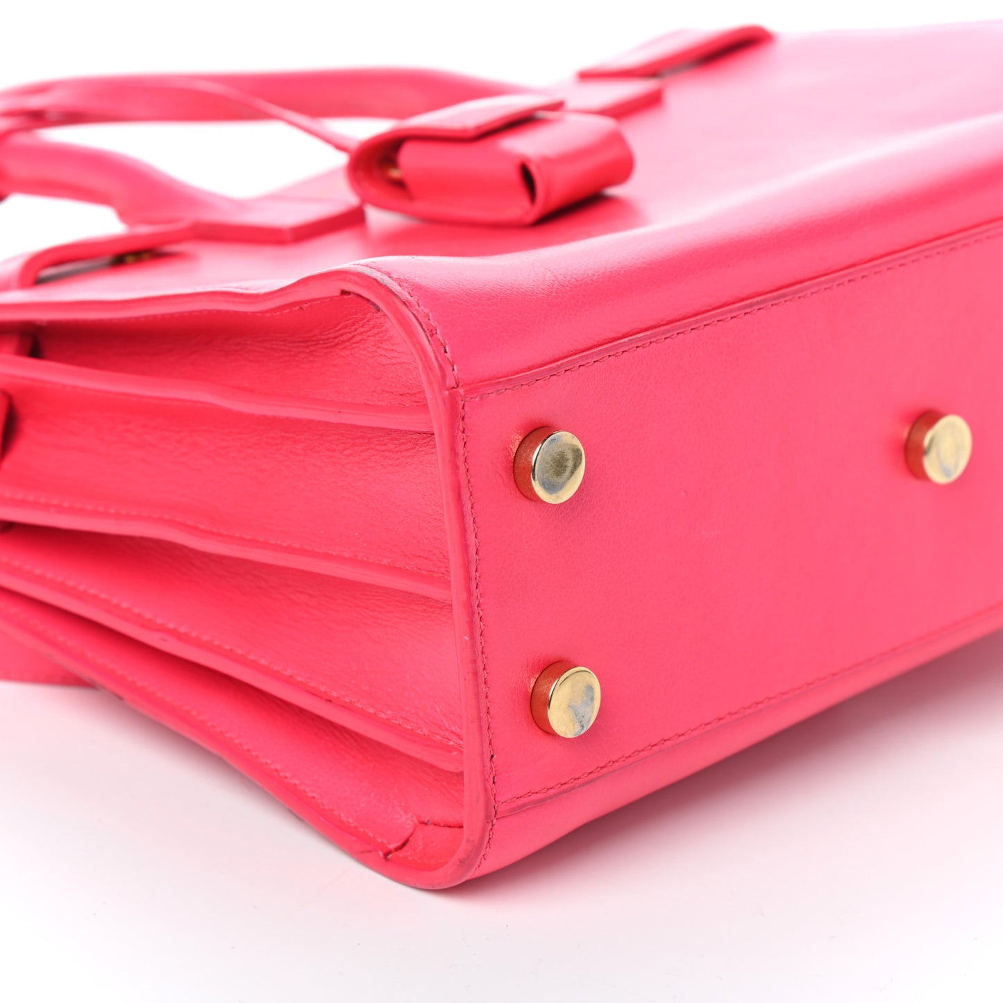 Calfskin Nano Sac De Jour Fluo Pink