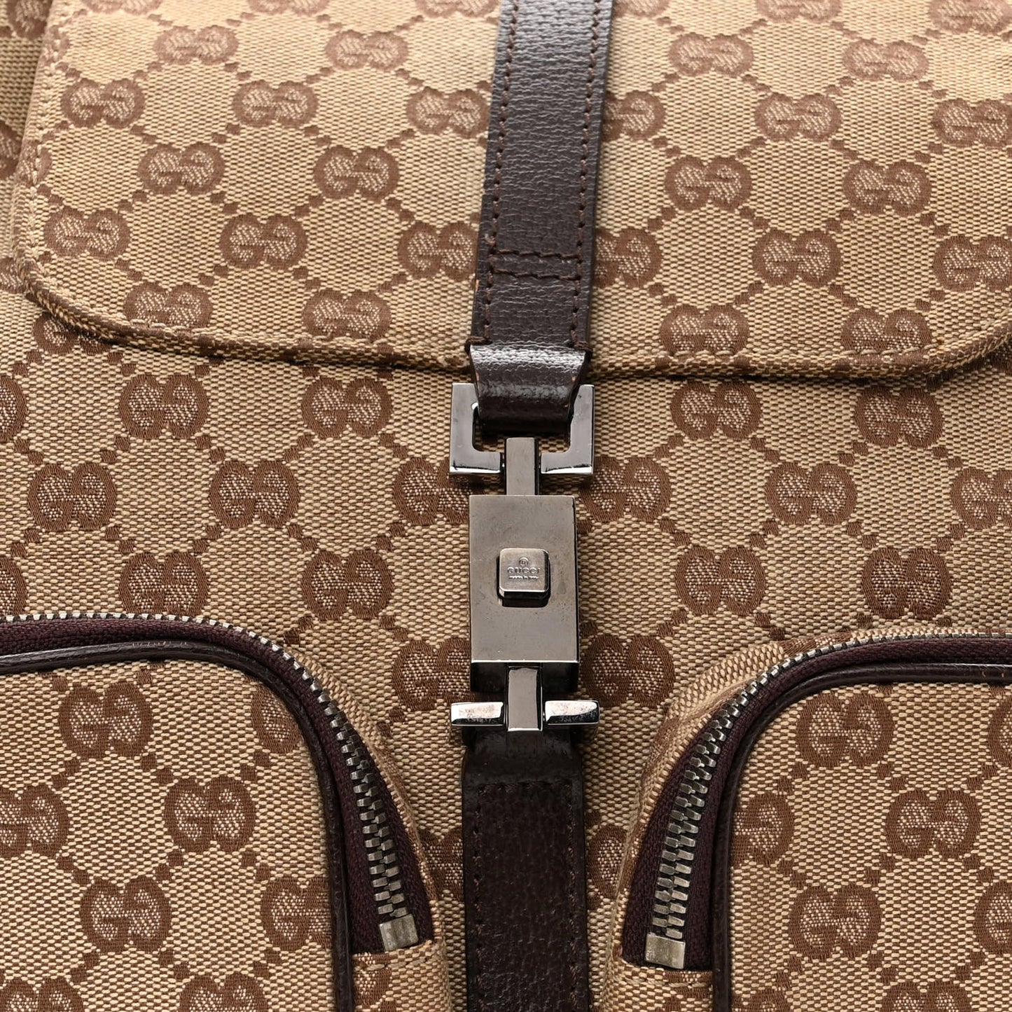 Monogram Backpack Dark Brown