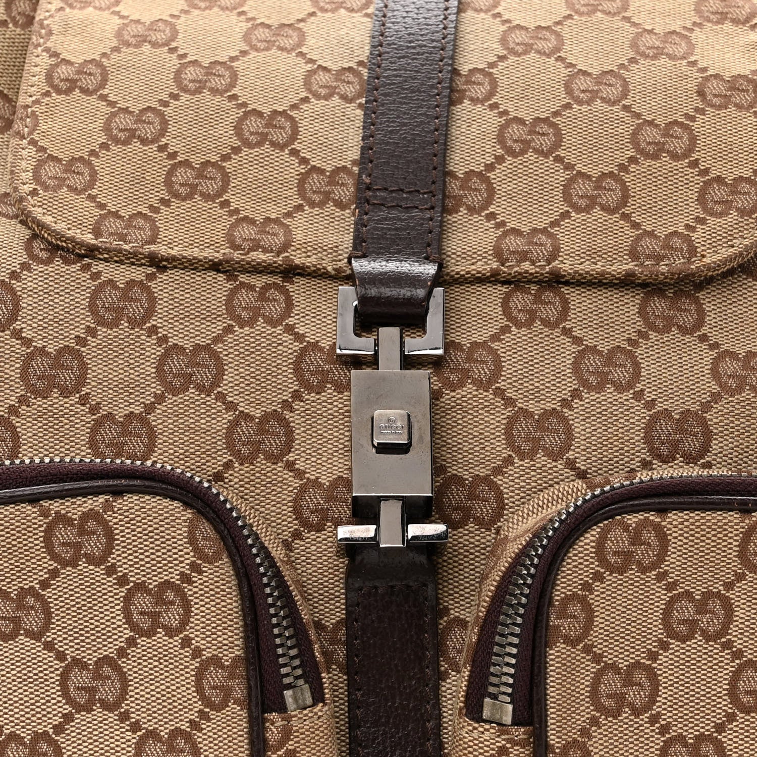 Gucci Monogram Backpack Dark Brown 8 of 11