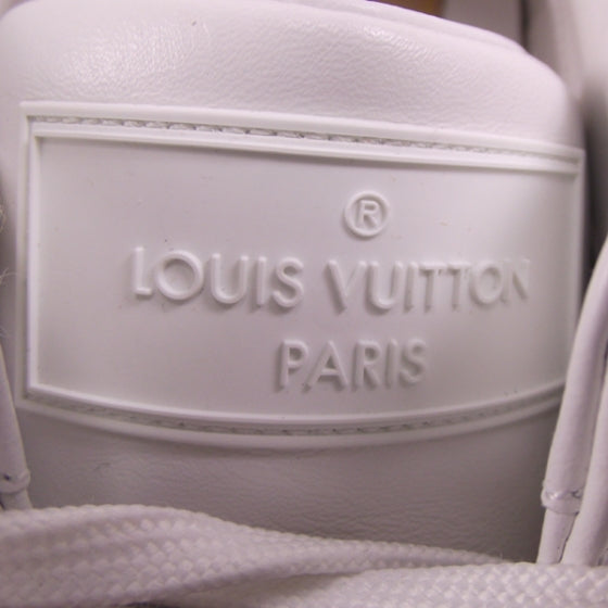 Calfskin LV Tower Sneakers Shoes 9 White