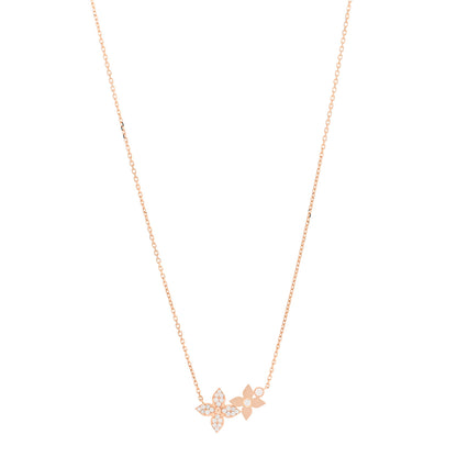 Louis Vuitton 18K Pink Gold Diamond Star Blossom Necklace 1 of 5
