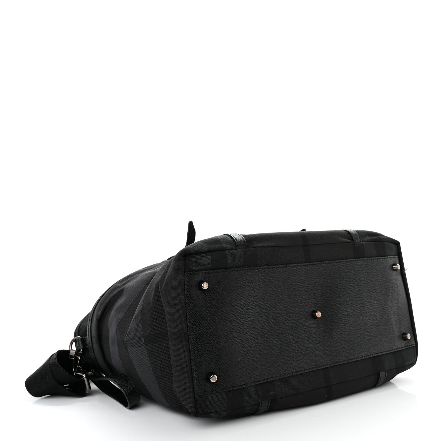 Burberry Nylon House Check Diaper Bag Black 5 of 15