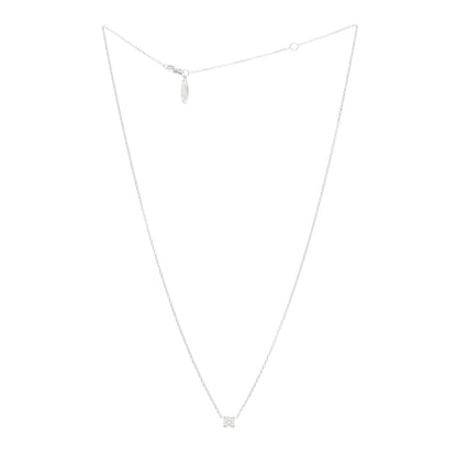 Cartier 18K White Gold Diamond .23ct C De Cartier Pendant Necklace 3 of 5