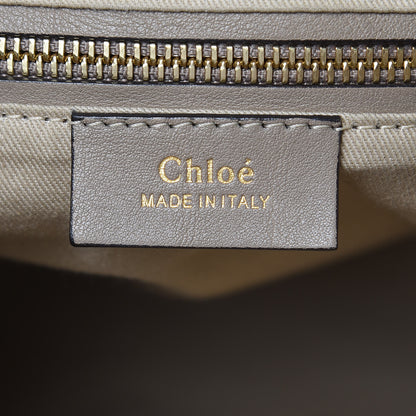Chloe Suede Calfskin Small Faye Backpack Motty Grey 7 of 10