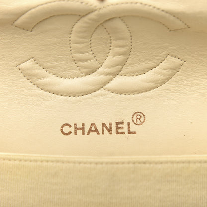 Chanel Jersey Quilted Medium Double Flap Beige 9 of 18