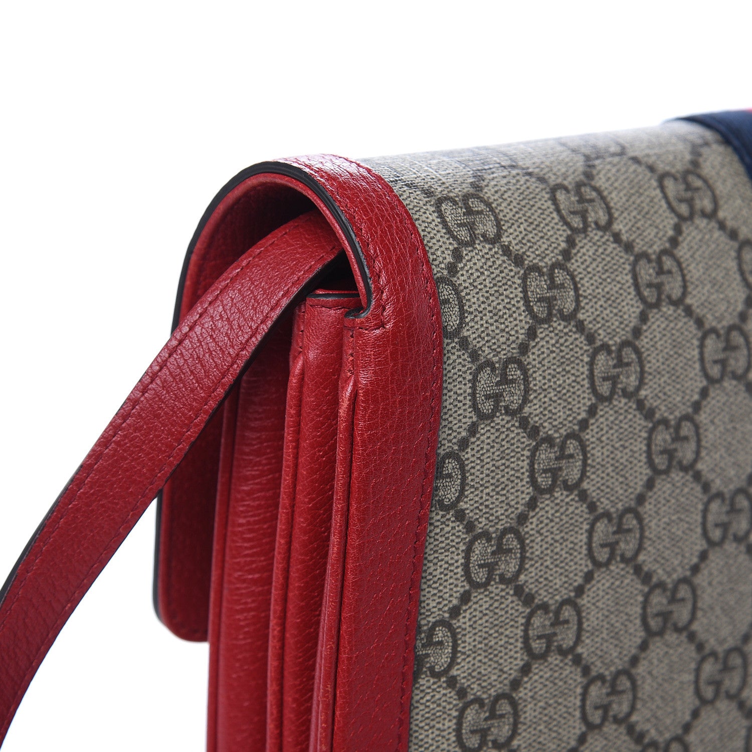 Gucci GG Supreme Monogram Medium Queen Margaret Shoulder Bag Red 10 of 13
