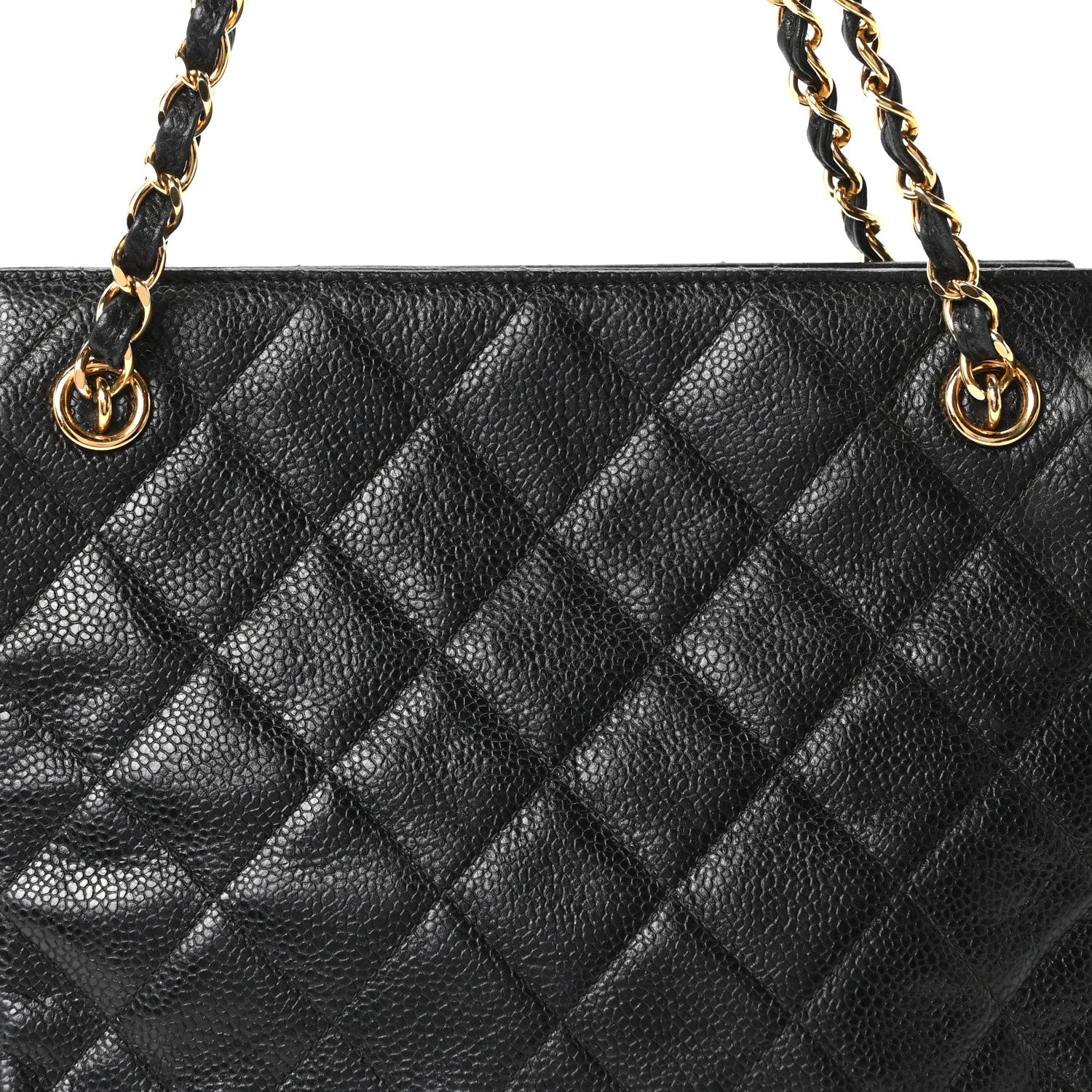 Chanel Caviar Quilted Petit Shopping Tote Black 9 of 11