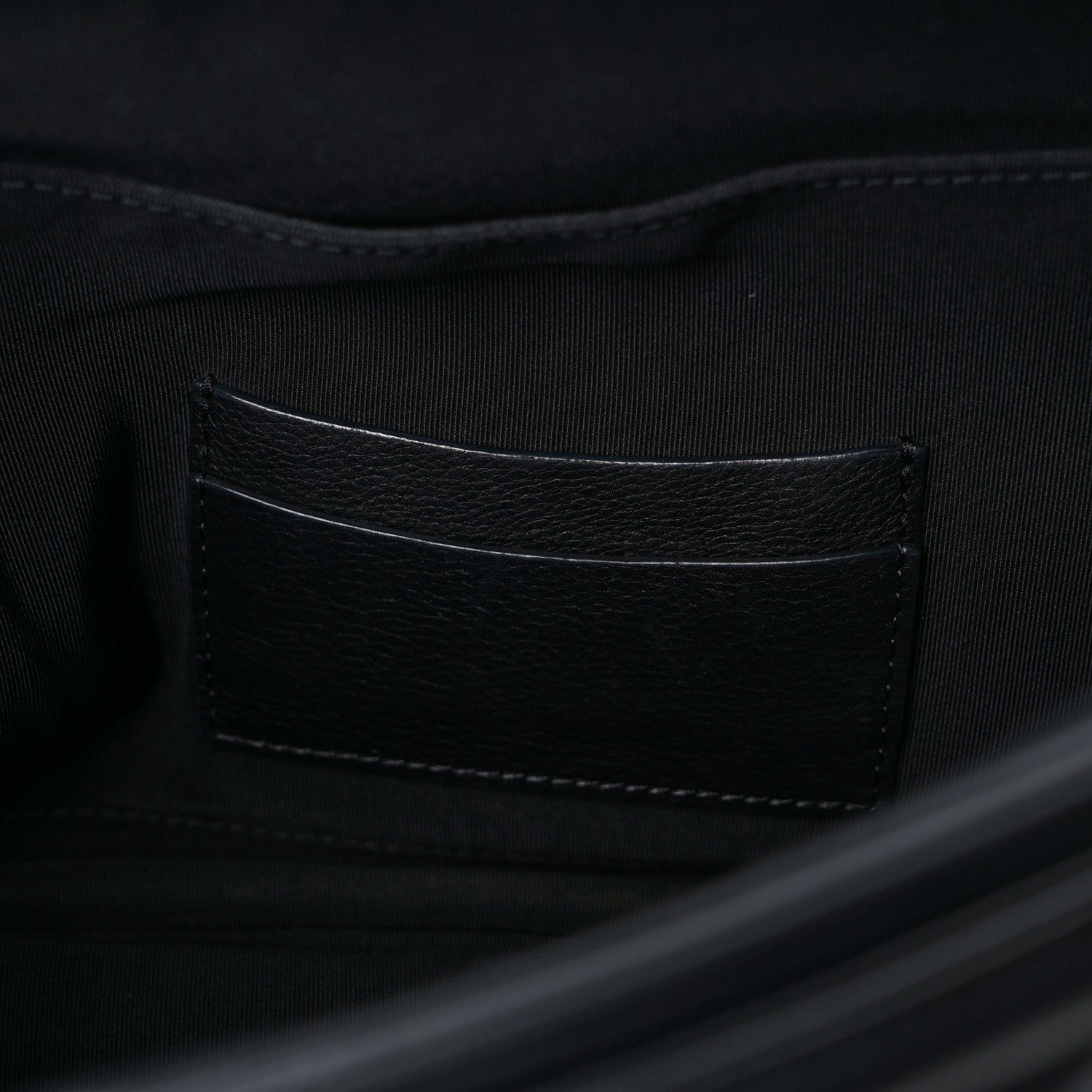 Chanel Calfskin Quilted CC Medium Vanity Case Black 13 of 14