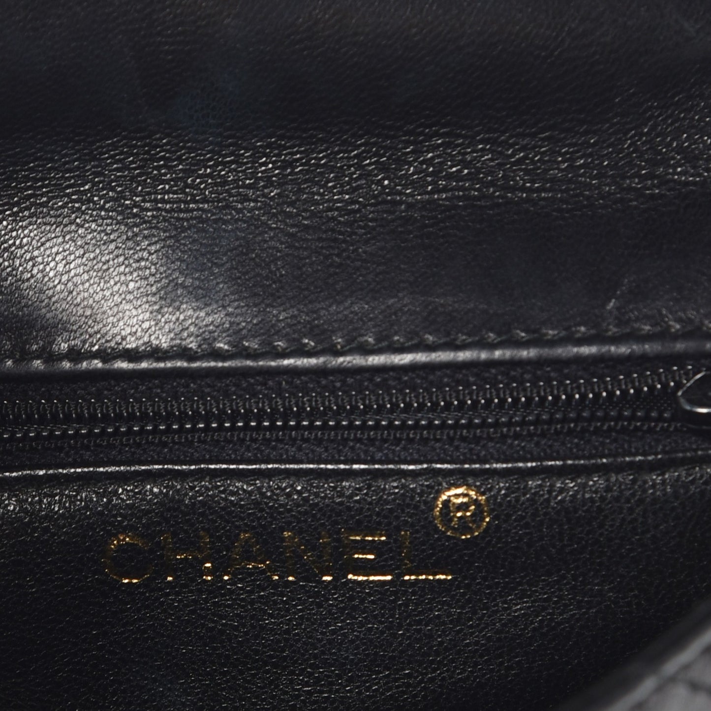 Lambskin Quilted 4 Chain Mini Flap Black