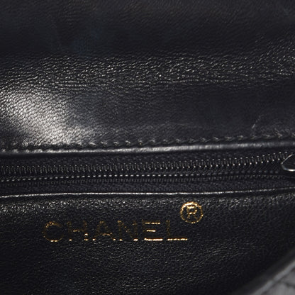 Chanel Lambskin Quilted 4 Chain Mini Flap Black 6 of 9
