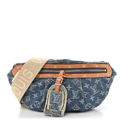 Louis Vuitton Monogram Denim High Rise Bumbag Blue 1 of 12
