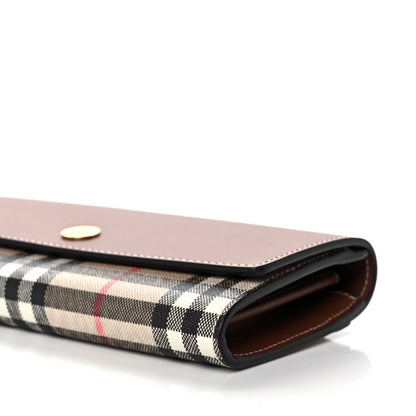 Burberry Vintage Check Grain Calfskin Halton Wallet Tan 10 of 12