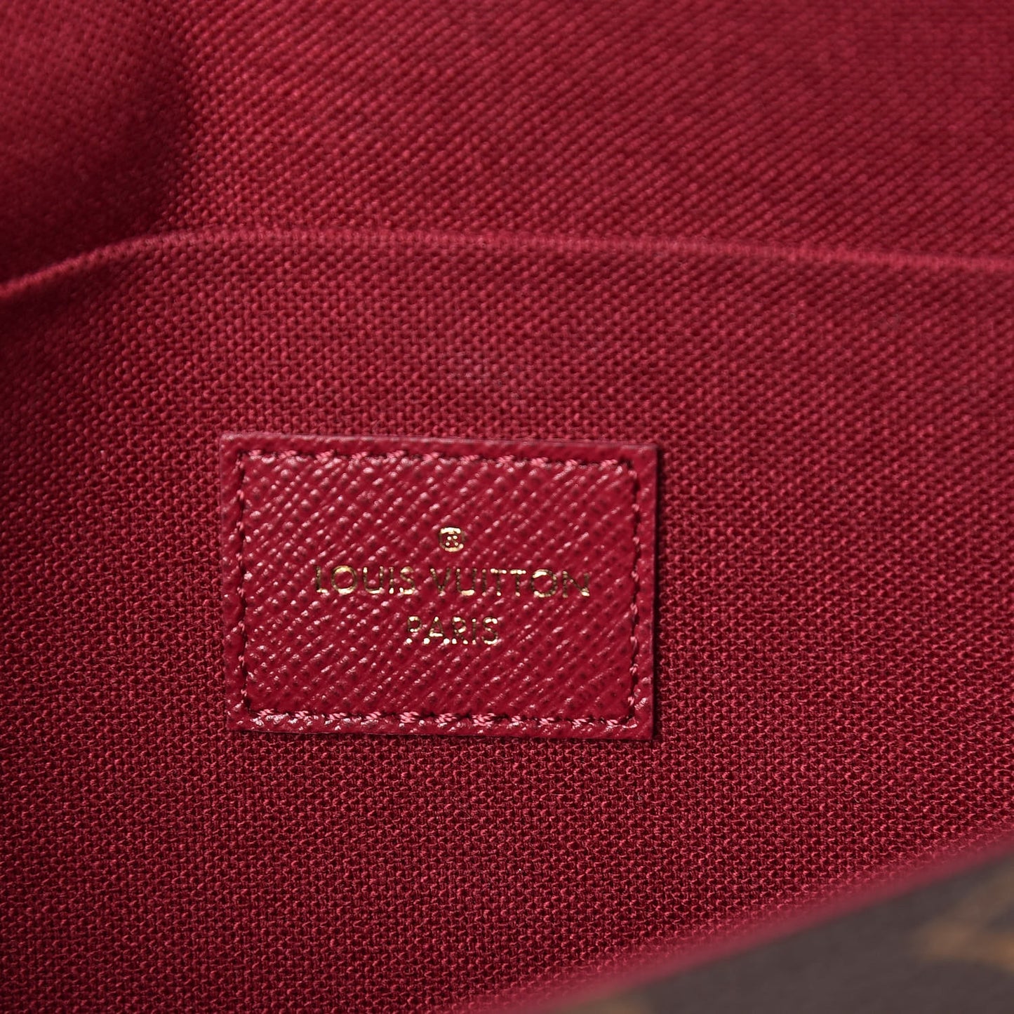 Monogram Pochette Felicie Chain Wallet Fuchsia