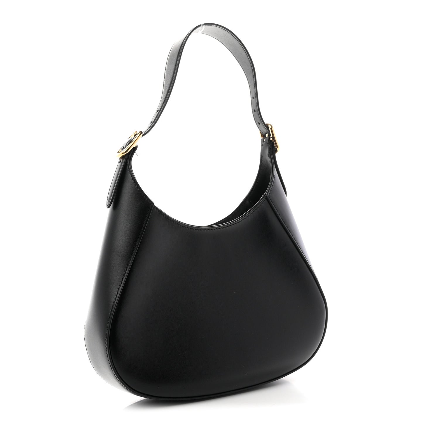 Box Calfskin Shoulder Bag Black