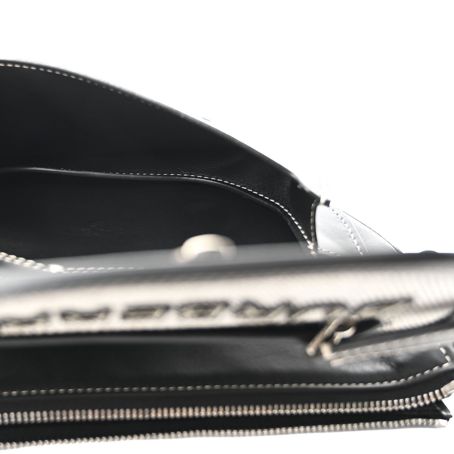 Burberry Canvas Horseferry Print Double Olympia Shoulder Bag Black 6 of 10
