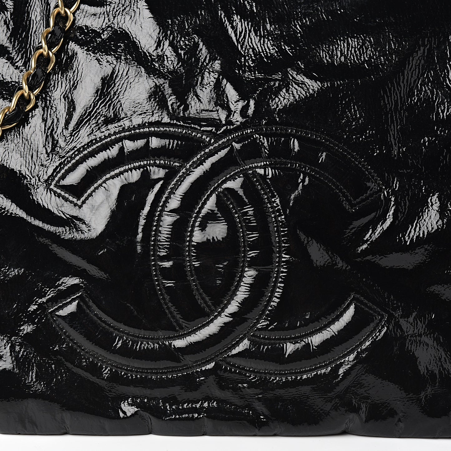 Vinyl XL Rock and Chain Flap Black