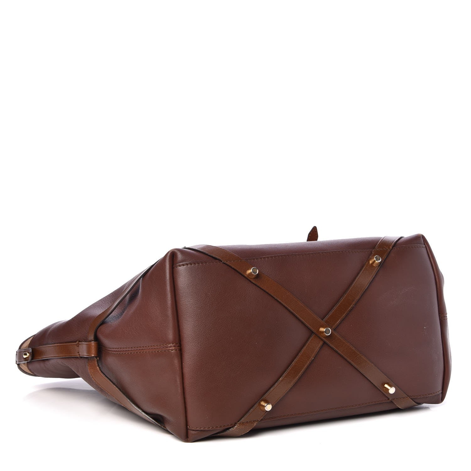 Burberry Calfskin House Check Medium Salisbury Tote Brown 4 of 17