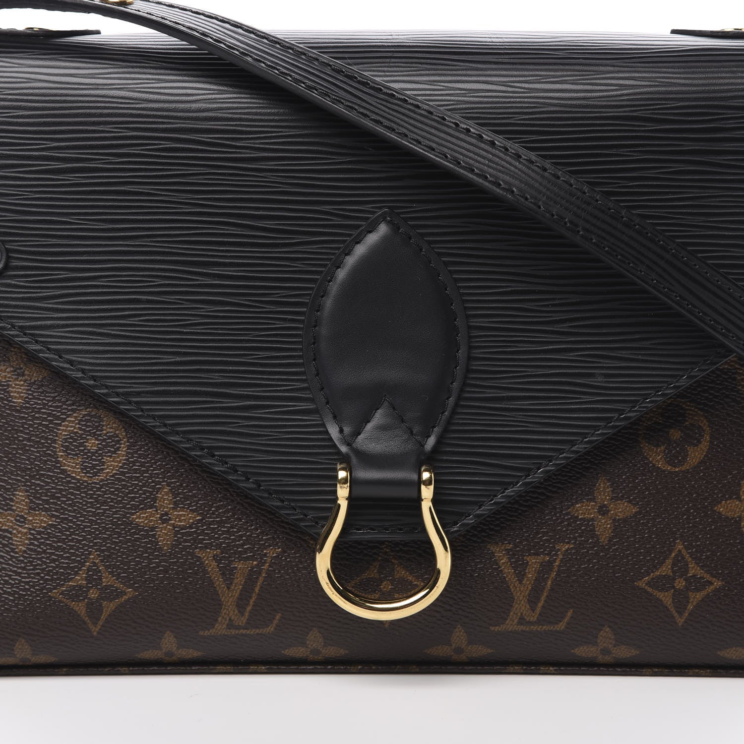 Louis Vuitton Epi Monogram Saint Michel Black 7 of 10