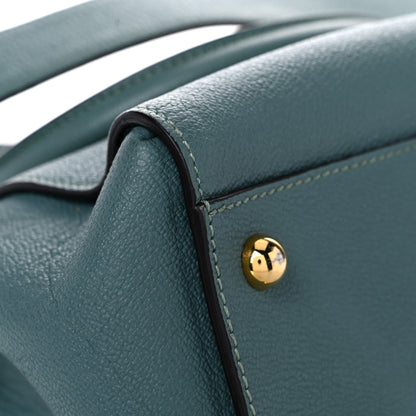 Burberry Soft Grain Calfskin Medium Buckle Tote Celadon Blue 10 of 21