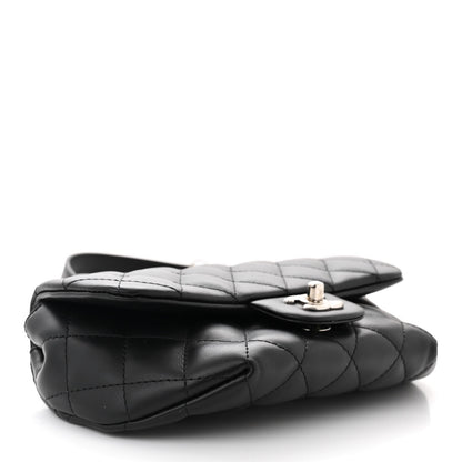Chanel Calfskin Quilted CC Uniform Flap Belt Bag Black 4 of 10