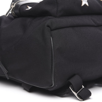 Saint Laurent Canvas Stars Print Hunting Backpack Black Silver 6 of 8