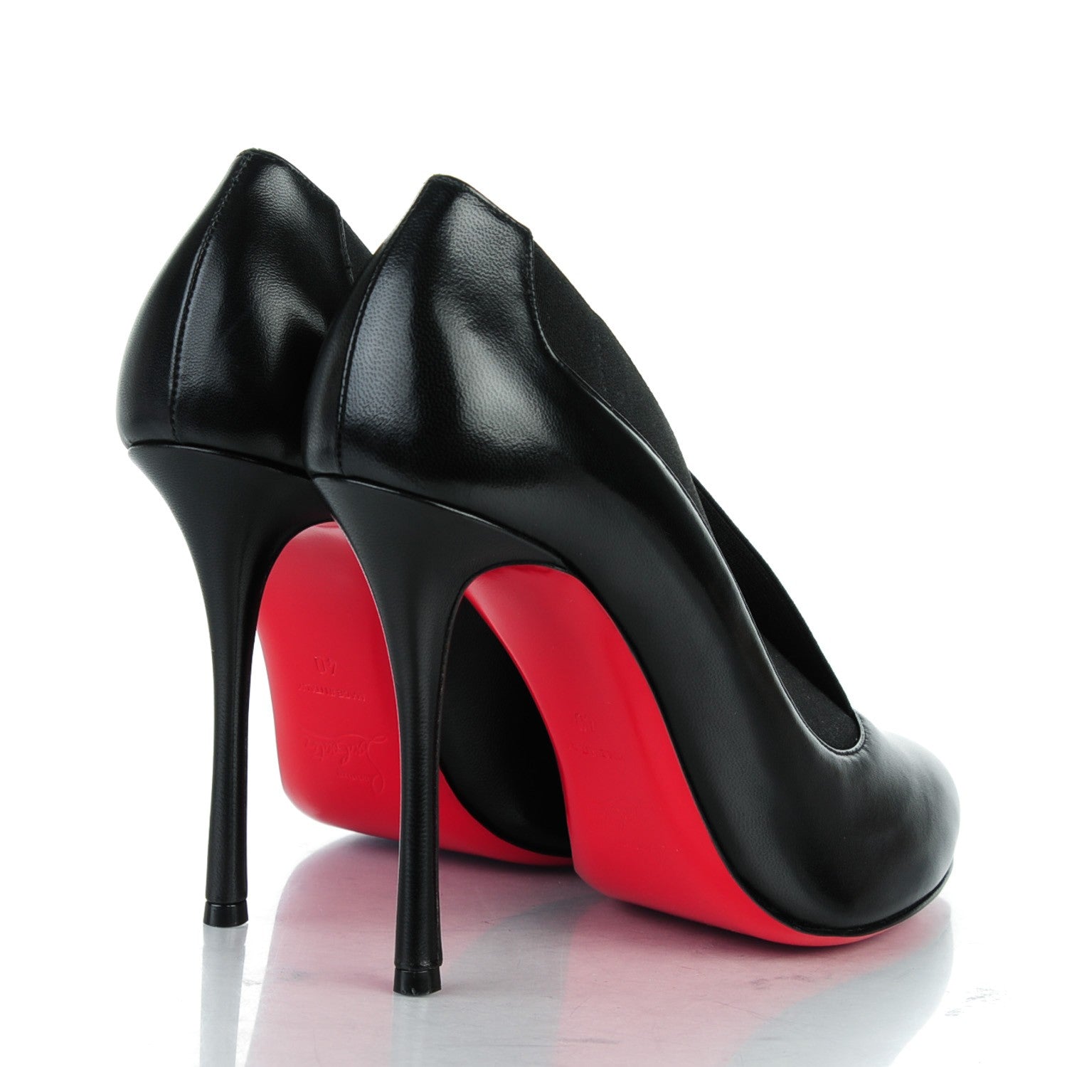 Christian Louboutin Shiny Nappa Toot Couverte 100 Pumps 40 Black 4 of 8