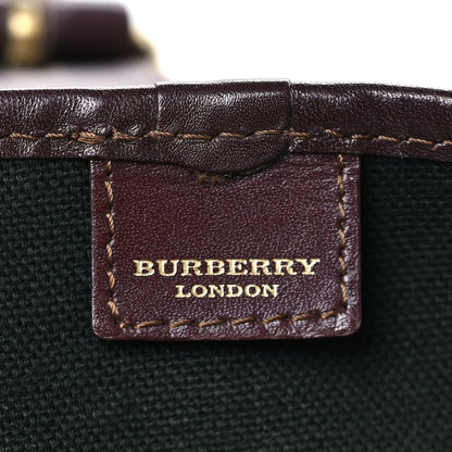 Burberry Haymarket Check Buckle Satchel Chocolate 6 of 8