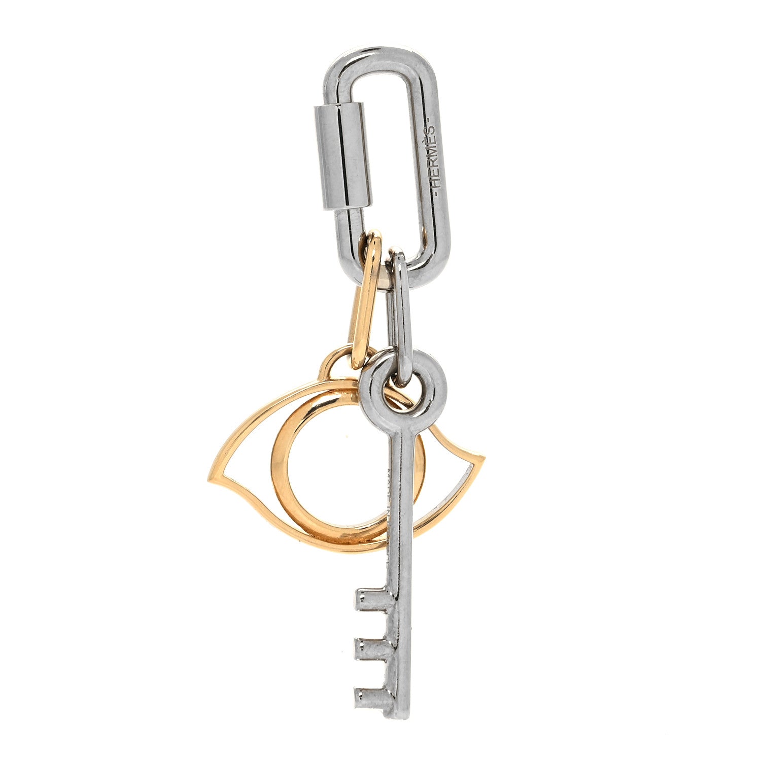 Hermes Palladium Permabrass Curiosite Charm Pendant 1 of 5