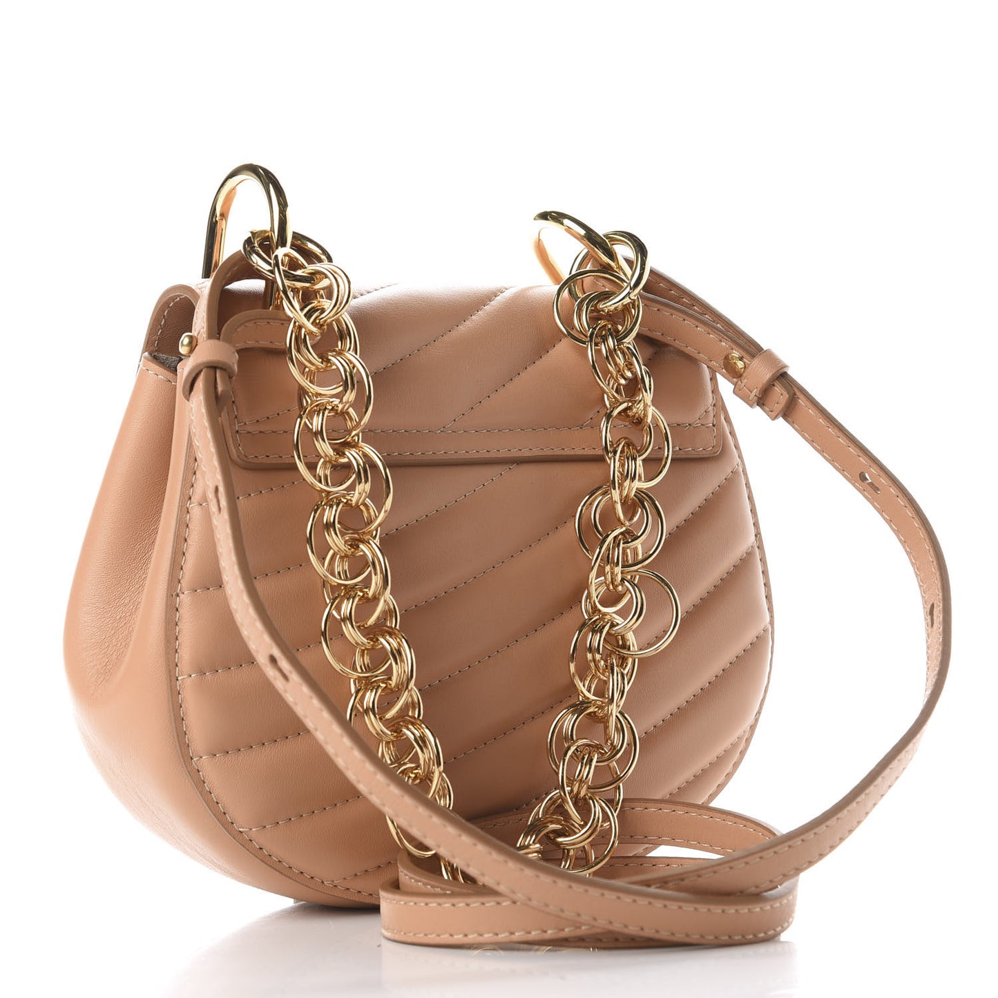 Calfskin Quilted Mini Drew Bijou Shoulder Bag Blushy Pink