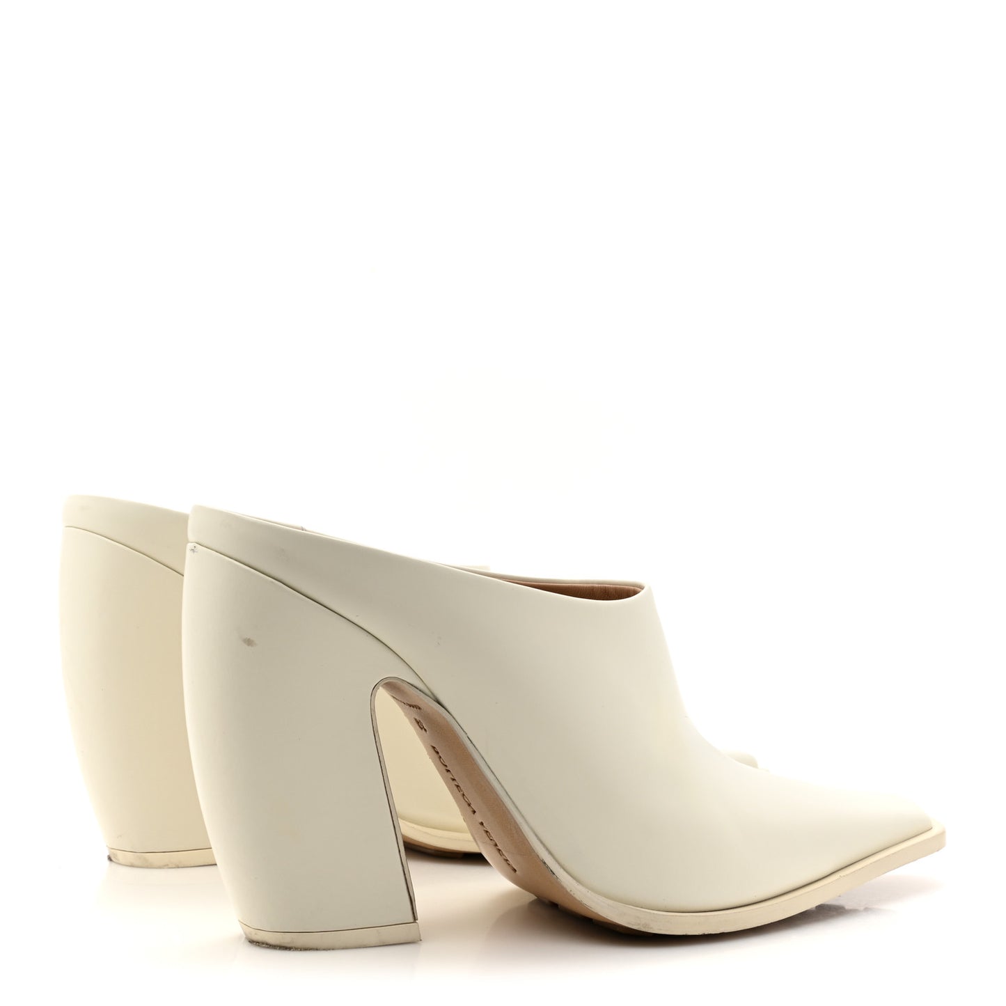 Calfskin Tex Mules 39 White