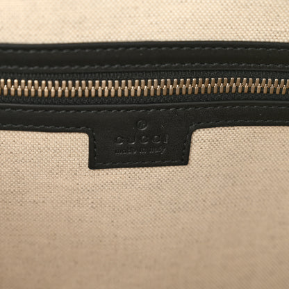 Gucci Calfskin GG Tennis Embossed Duffle Bag Black 5 of 8