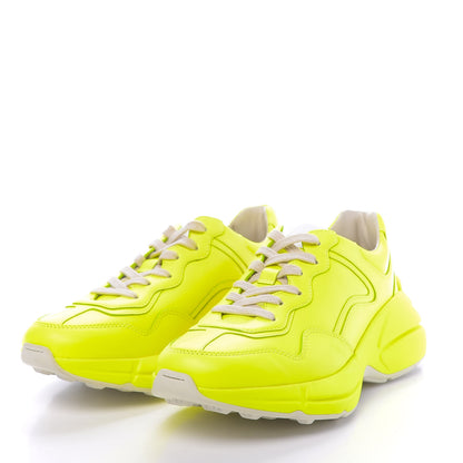 Gucci Calfskin Rhyton Sneakers 37 Fluo Yellow 3 of 9