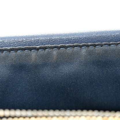 Valentino Garavani Calfskin Rockstud Wallet On Chain Marine 12 of 12