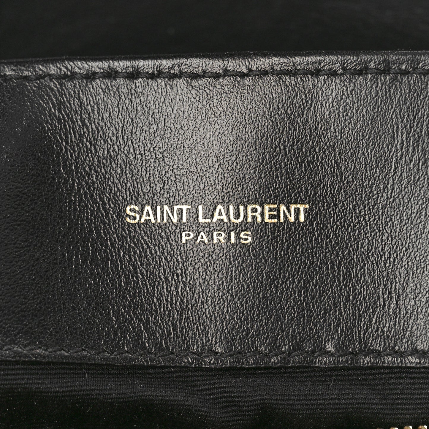 Calfskin Y Quilted Monogram Medium Loulou Chain Satchel Black