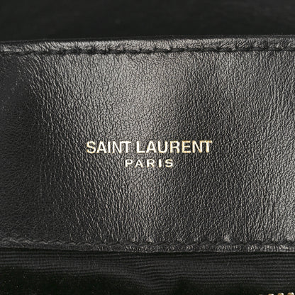 Saint Laurent Calfskin Y Quilted Monogram Medium Loulou Chain Satchel Black 7 of 10