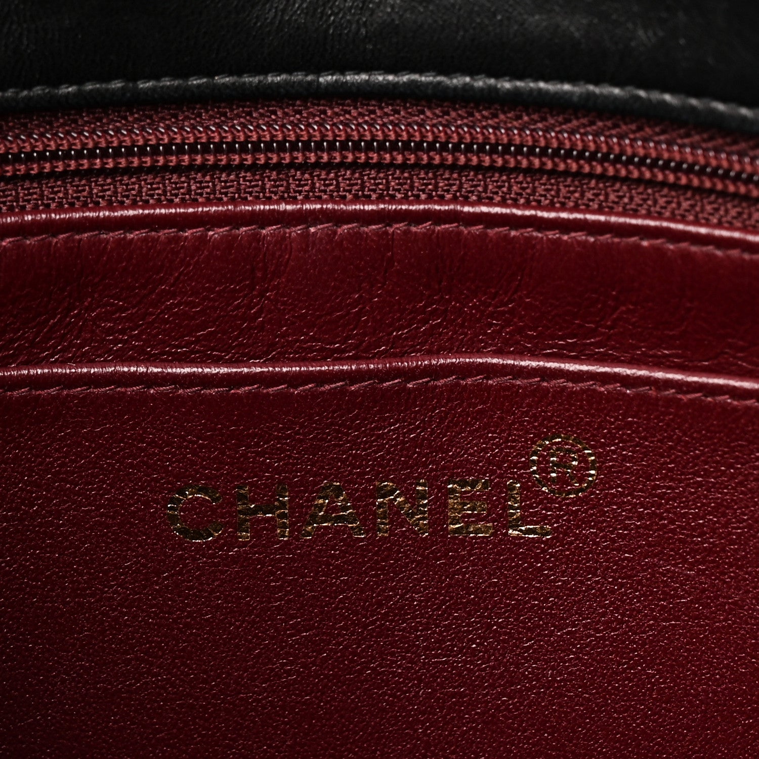 Chanel Lambskin Quilted Double Pocket Shoulder Bag Black 6 of 10