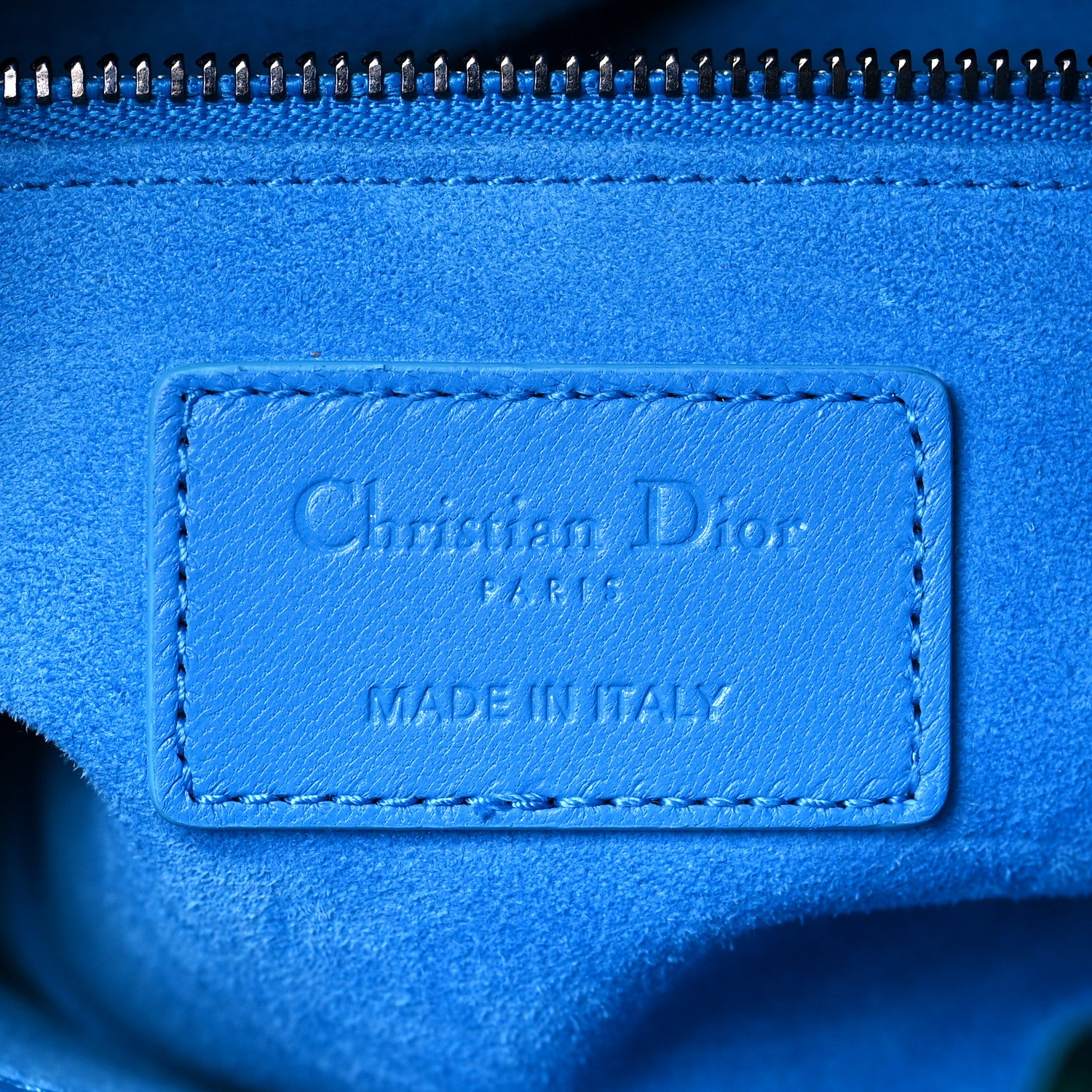 Christian Dior Lambskin Cannage Small Lady Dior Bright Blue 6 of 10