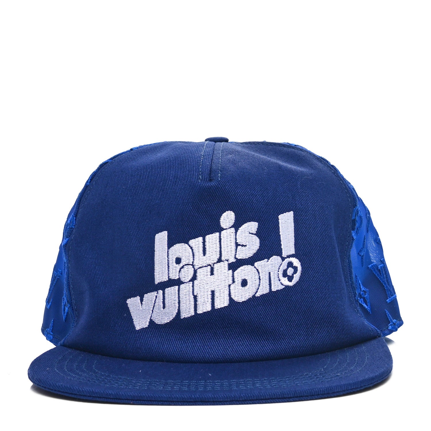Louis Vuitton Mesh Embroidered Everyday LV Cap 58 Blue 2 of 10