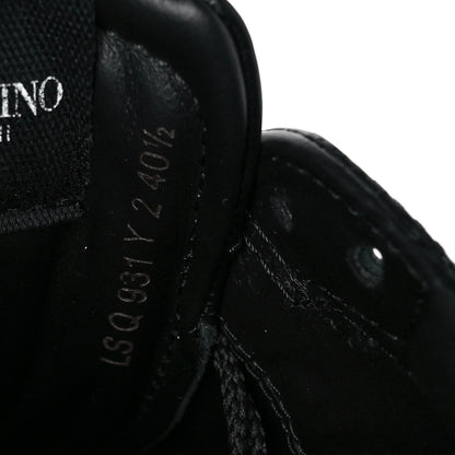 Valentino Garavani Calfskin Mens Rockstud Untitled Open Sneakers 40.5 Black 9 of 9
